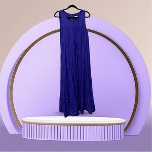 J.Jill Sleeveless Blue Maxi Dress